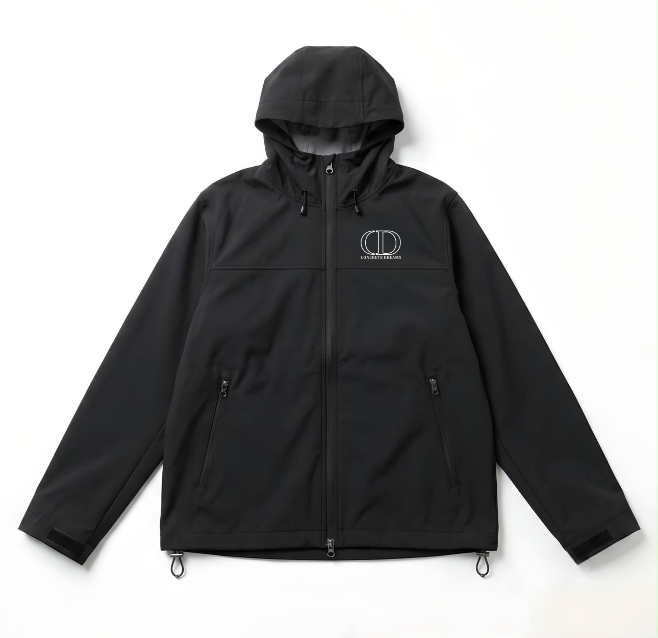 Sentinel Two Piece Set in Black, Jacket front